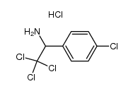 2,2,2-trichloro-1-(4-chlorophenyl)ethanamine hydrochloride Structure