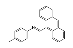 1-anthracen-9-yl-N-(4-methylphenyl)methanimine Structure