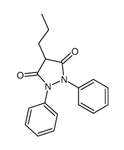 1,2-Diphenyl-4-propyl-3,5-pyrazolidinedione结构式