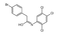 2-(4-bromophenyl)-N-(2,4,5-trichlorophenyl)acetamide Structure