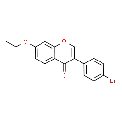 3-(4-Bromophenyl)-7-ethoxy-4H-chromen-4-one Structure