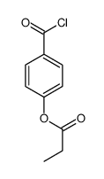(4-carbonochloridoylphenyl) propanoate结构式