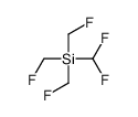 difluoromethyl-tris(fluoromethyl)silane结构式