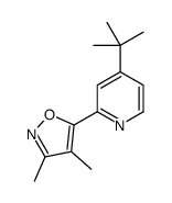 5-(4-tert-butylpyridin-2-yl)-3,4-dimethyl-1,2-oxazole结构式