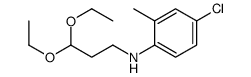 4-chloro-N-(3,3-diethoxypropyl)-2-methylaniline Structure