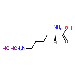 (S)-2,6-Diaminohexanoic acid dihydrochloride structure