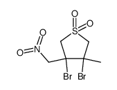 3-Methyl-4-nitromethyl-3.4-dibromo-2.3.4.5-tetrahydrothiophen-1.1-dioxid结构式