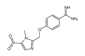 4-(1-methyl-5-nitro-1H-imidazol-2-ylmethoxy)-benzamidine结构式