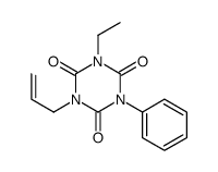 1-ethyl-3-phenyl-5-prop-2-enyl-1,3,5-triazinane-2,4,6-trione Structure