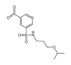 5-nitro-N-(3-propan-2-yloxypropyl)pyridine-3-sulfonamide Structure