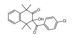 3-(4-Chloro-benzoyl)-3-hydroxy-1,1,4,4-tetramethyl-3,4-dihydro-1H-naphthalen-2-one结构式
