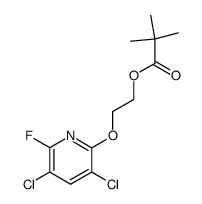 2,2-Dimethyl-propionic acid 2-(3,5-dichloro-6-fluoro-pyridin-2-yloxy)-ethyl ester Structure