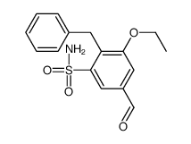 2-benzyl-3-ethoxy-5-formylbenzenesulfonamide结构式