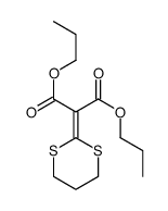 dipropyl 2-(1,3-dithian-2-ylidene)propanedioate Structure
