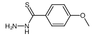 Benzenecarbothioic acid, 4-methoxy-, hydrazide (9CI)结构式