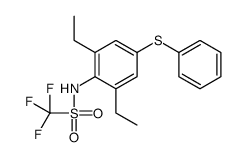 N-(2,6-diethyl-4-phenylsulfanylphenyl)-1,1,1-trifluoromethanesulfonamide Structure