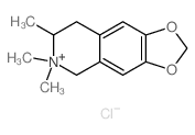 6,6,7-trimethyl-7,8-dihydro-5H-[1,3]dioxolo[4,5-g]isoquinolin-6-ium,chloride结构式