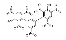 3-[3-(3-amino-2,4,6-trinitrophenyl)-5-nitrophenyl]-2,4,6-trinitroaniline结构式