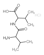 2-[(2-amino-3-methyl-butanoyl)amino]-3-methyl-butanoic acid structure