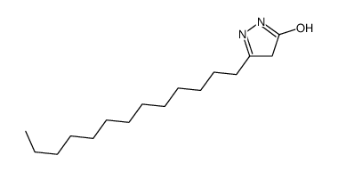 3-tridecyl-1,4-dihydropyrazol-5-one结构式