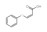 3-(苯基硫代)丙烯酸结构式