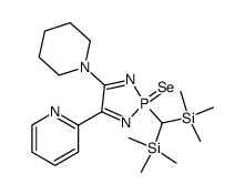 2-bis(trimethylsilyl)methyl-4-pyridino-5-piperidino-1,3,2-diazaphosphole-P-seledine Structure