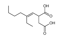 2-(2-ethylhex-1-enyl)butanedioic acid Structure