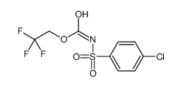 2,2,2-trifluoroethyl N-(4-chlorophenyl)sulfonylcarbamate结构式