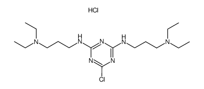 6-chloro-N2,N4-bis-(3-diethylamino-propyl)-[1,3,5]triazine-2,4-diyldiamine, dihydrochloride结构式