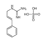 2-[(Z)-3-phenylprop-2-enyl]guanidine,sulfuric acid Structure
