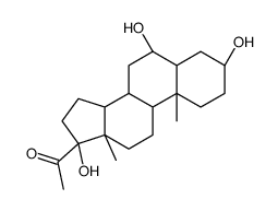 pregnane-3,6,17-triol-20-one结构式