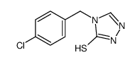 4-[(4-chlorophenyl)methyl]-1H-1,2,4-triazole-5-thione Structure