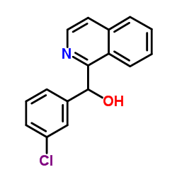(3-Chlorophenyl)(1-isoquinolinyl)methanol Structure