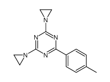 2,4-bis(aziridin-1-yl)-6-(4-methylphenyl)-1,3,5-triazine Structure