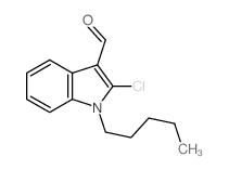 1H-Indole-3-carboxaldehyde,2-chloro-1-pentyl-结构式