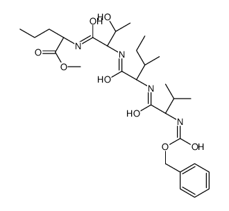 METHYL N-(BENZYLOXYCARBONYL)VALYL-D-ALLOISOLEUCYLTHREONYLNORVALINATE结构式