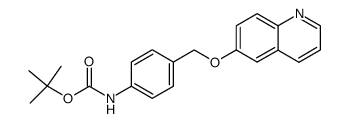 tert-butyl (4-((quinolin-6-yloxy)methyl)phenyl)carbamate结构式