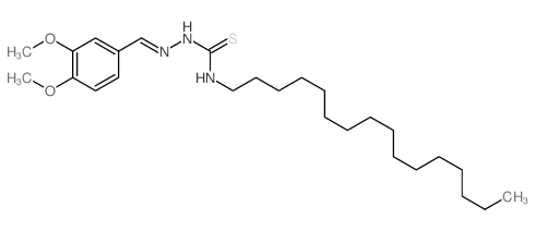 Hydrazinecarbothioamide,2-[(3,4-dimethoxyphenyl)methylene]-N-hexadecyl- picture