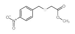 methyl 2-[(4-nitrophenyl)methylsulfanyl]acetate结构式