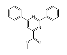 2,6-diphenyl-pyrimidine-4-carboxylic acid methyl ester结构式