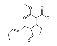dimethyl 2-(3-oxo-2-pent-2-enylcyclopentyl)propanedioate Structure