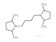 1-[4-(2,5-dimethylpyrrolidin-1-yl)butyl]-2,5-dimethyl-pyrrolidine结构式