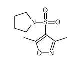 3,5-dimethyl-4-pyrrolidin-1-ylsulfonyl-1,2-oxazole Structure