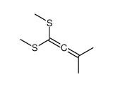 3-methyl-1,1-bis(methylsulfanyl)buta-1,2-diene结构式