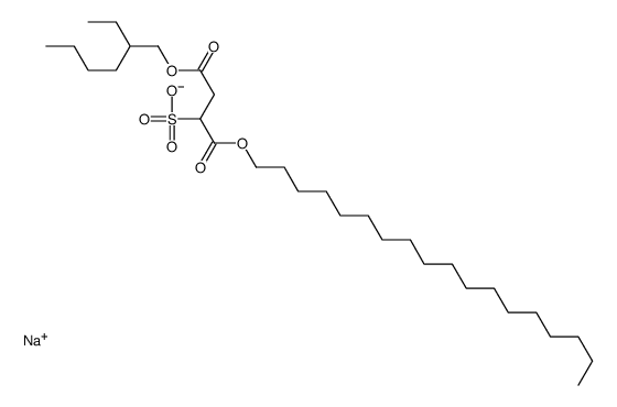 sodium 4-(2-ethylhexyl) 1-octadecyl 2-sulphonatosuccinate structure