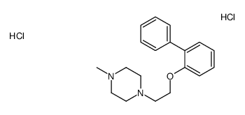 1-methyl-4-[2-(2-phenylphenoxy)ethyl]piperazine,dihydrochloride Structure