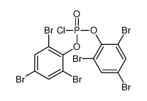 bis(2,4,6-tribromophenyl) phosphorochloridate Structure
