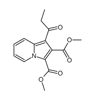 1-Propionyl-2,3-indolizinedicarboxylic acid dimethyl ester结构式