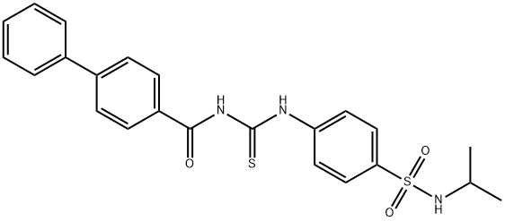 N-[({4-[(isopropylamino)sulfonyl]phenyl}amino)carbonothioyl]-4-biphenylcarboxamide picture