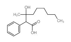 3-hydroxy-3-methyl-2-phenyl-nonanoic acid Structure